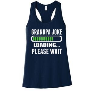 Grandpa Joke Loading Please Wait Women's Racerback Tank