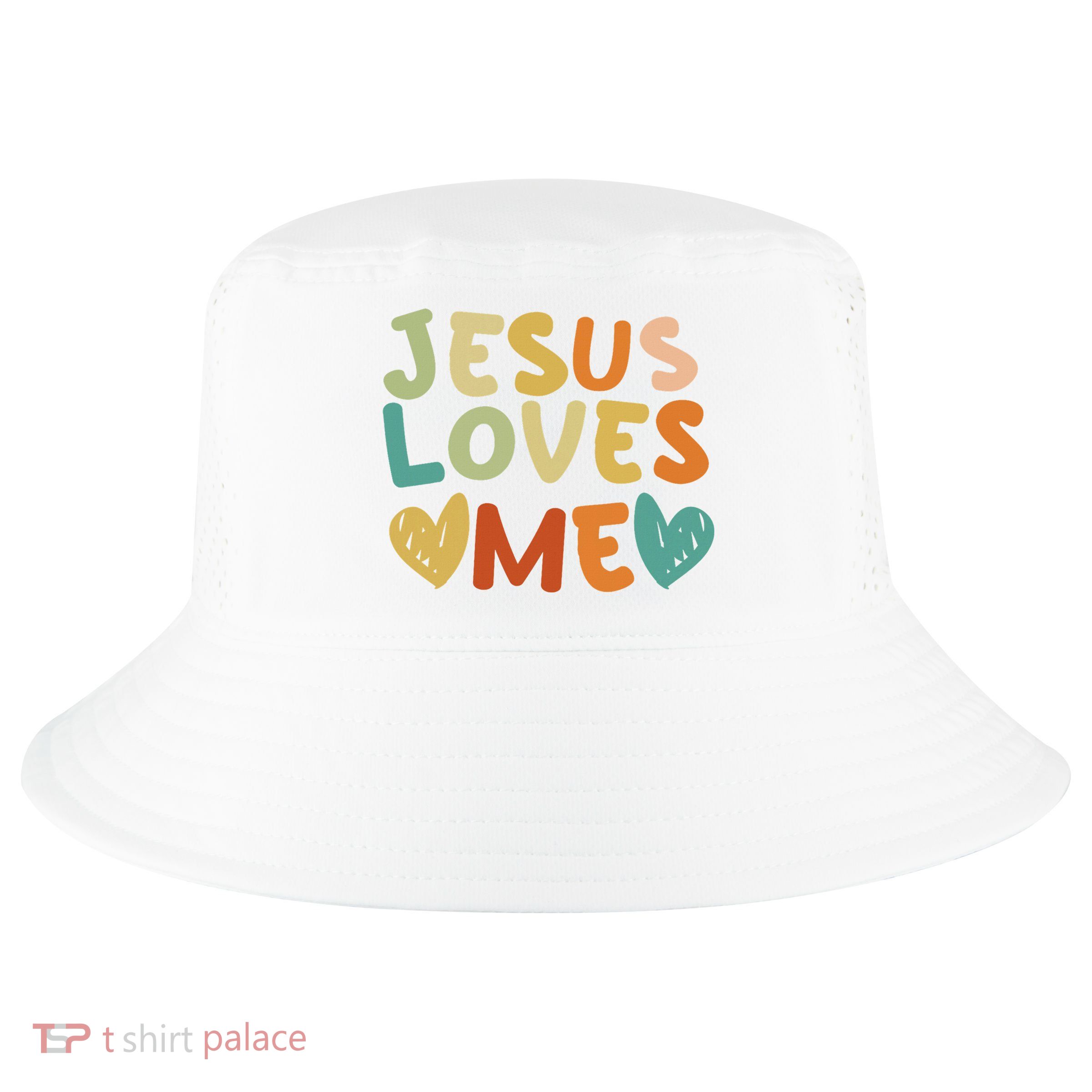 Groovy Jesus Loves Me Biblical Christian Church Retro Cool Comfort Performance Bucket Hat