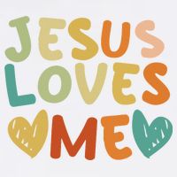 Groovy Jesus Loves Me Biblical Christian Church Retro Cooling Performance Crew T-Shirt