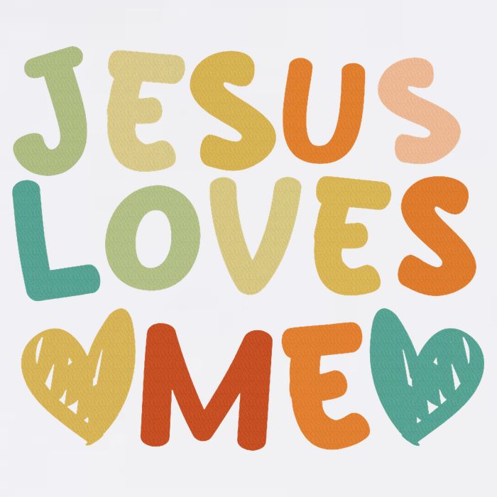 Groovy Jesus Loves Me Biblical Christian Church Retro Cooling Performance Crew T-Shirt