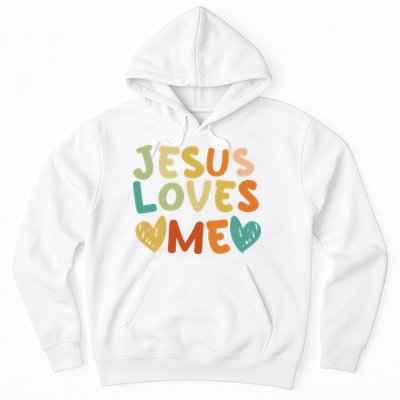 Groovy Jesus Loves Me Biblical Christian Church Retro Hoodie
