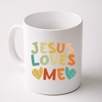 Groovy Jesus Loves Me Biblical Christian Church Retro Mug