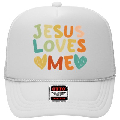 Groovy Jesus Loves Me Biblical Christian Church Retro Hat