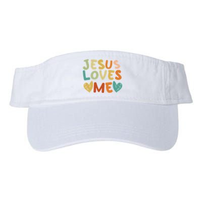 Groovy Jesus Loves Me Biblical Christian Church Retro Visor