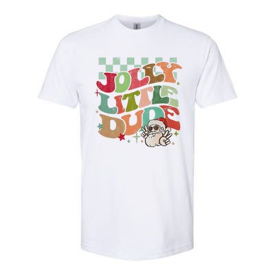 Groovy Jolly Little Dude Retro Christmas Softstyle® CVC T-Shirt