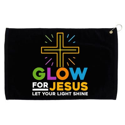 Glowfor Jesus Let Your Light Shine Faith Cross Christian Grommeted Golf Towel