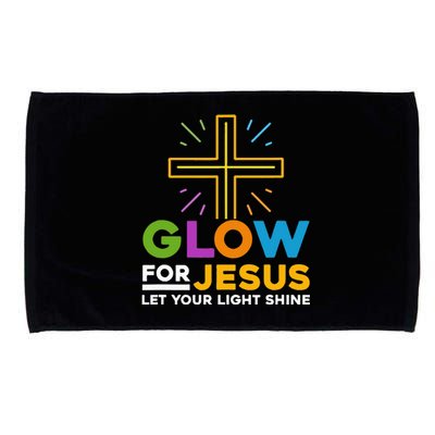 Glowfor Jesus Let Your Light Shine Faith Cross Christian Microfiber Hand Towel