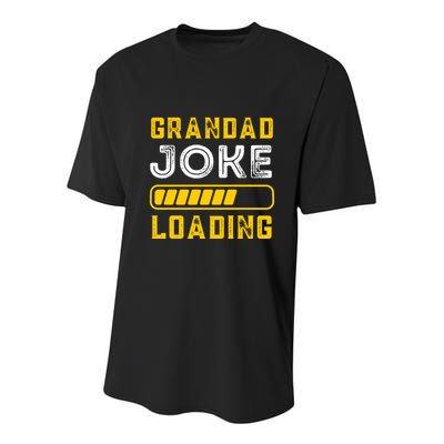 Grandad Joke Loading Funny Fathers Day Youth Performance Sprint T-Shirt