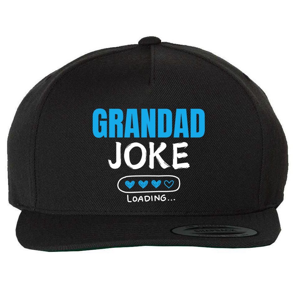 Grandad Joke Loading Funny Grandad Fathers Day Wool Snapback Cap