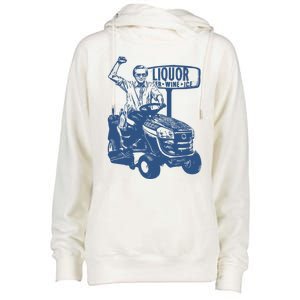 George Jones Lawn Mower Womens Funnel Neck Pullover Hood