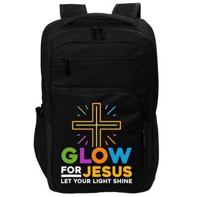 Glowfor Jesus Let Your Light Shine Faith Cross Christian Impact Tech Backpack