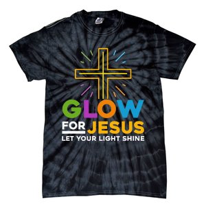 Glowfor Jesus Let Your Light Shine Faith Cross Christian Tie-Dye T-Shirt