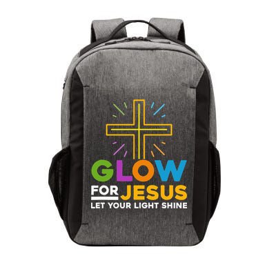Glowfor Jesus Let Your Light Shine Faith Cross Christian Vector Backpack