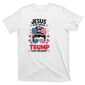 Girl Jesus My Savior Trump President Christian T-Shirt