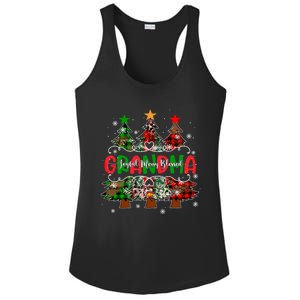 Grandma Joyful Merry Blessed Christmas Trees Buffalo Plaid Funny Gift Ladies PosiCharge Competitor Racerback Tank