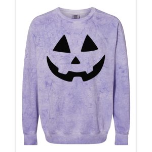 Giant Jack O Lantern Face Halloween Pumpkin Fun Colorblast Crewneck Sweatshirt