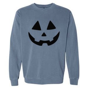 Giant Jack O Lantern Face Halloween Pumpkin Fun Garment-Dyed Sweatshirt