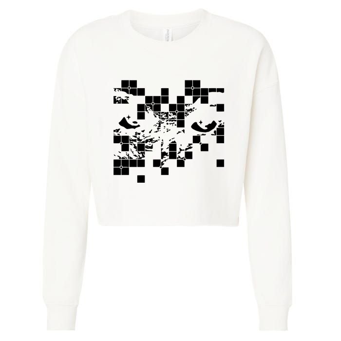 G Jones Paths Cropped Pullover Crew
