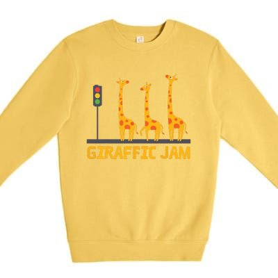 Giraffic Jam Shirts For Who Loves Giraffes Premium Crewneck Sweatshirt