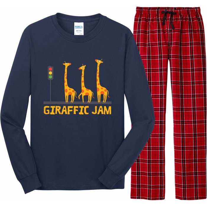 Giraffic Jam Shirts For Who Loves Giraffes Long Sleeve Pajama Set