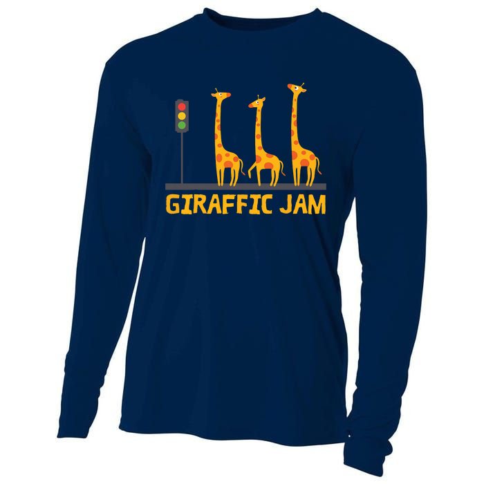 Giraffic Jam Shirts For Who Loves Giraffes Cooling Performance Long Sleeve Crew