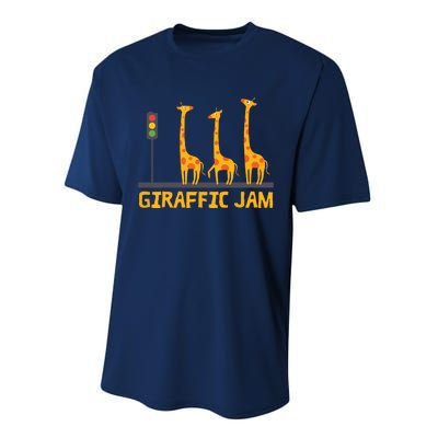 Giraffic Jam Shirts For Who Loves Giraffes Performance Sprint T-Shirt