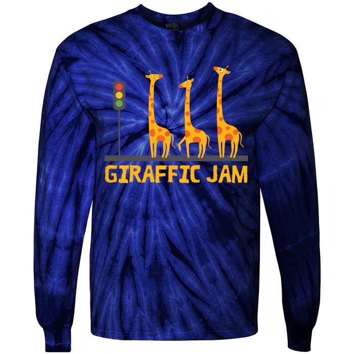 Giraffic Jam Shirts For Who Loves Giraffes Tie-Dye Long Sleeve Shirt