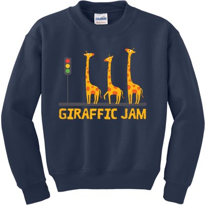 Giraffic Jam Shirts For Who Loves Giraffes Kids Sweatshirt