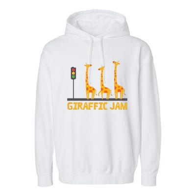 Giraffic Jam Shirts For Who Loves Giraffes Garment-Dyed Fleece Hoodie