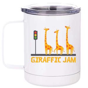 Giraffic Jam Shirts For Who Loves Giraffes 12 oz Stainless Steel Tumbler Cup