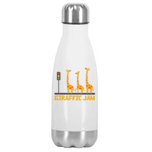 Giraffic Jam Shirts For Who Loves Giraffes Stainless Steel Insulated Water Bottle