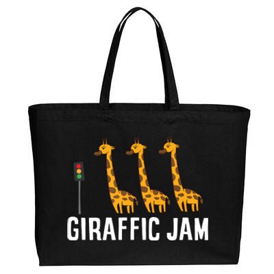 Giraffic Jam Shirts For Who Loves Giraffes Cotton Canvas Jumbo Tote