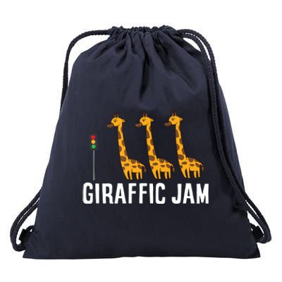 Giraffic Jam Shirts For Who Loves Giraffes Drawstring Bag