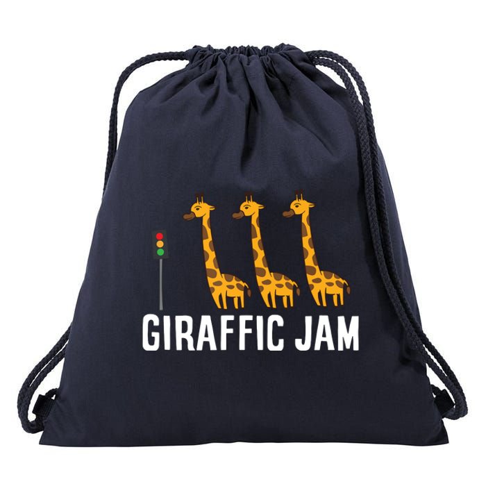 Giraffic Jam Shirts For Who Loves Giraffes Drawstring Bag