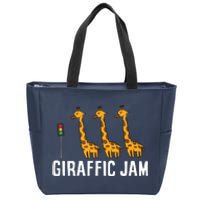 Giraffic Jam Shirts For Who Loves Giraffes Zip Tote Bag