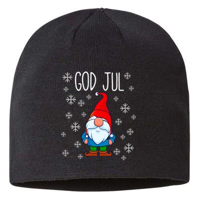 God Jul Swedish Tomte Gnome Scandinavian Merry Christmas Sustainable Beanie