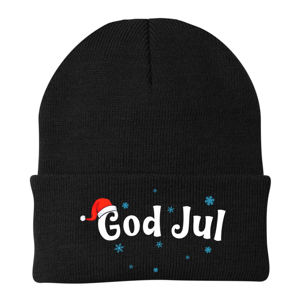 God Jul Swedish Christmas Gift Beanie