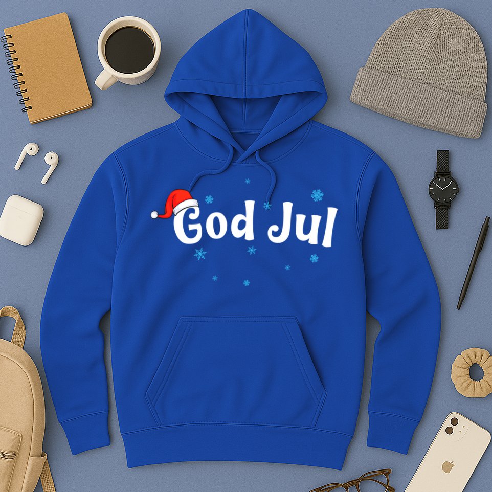 God Jul Swedish Christmas Gift Hoodie
