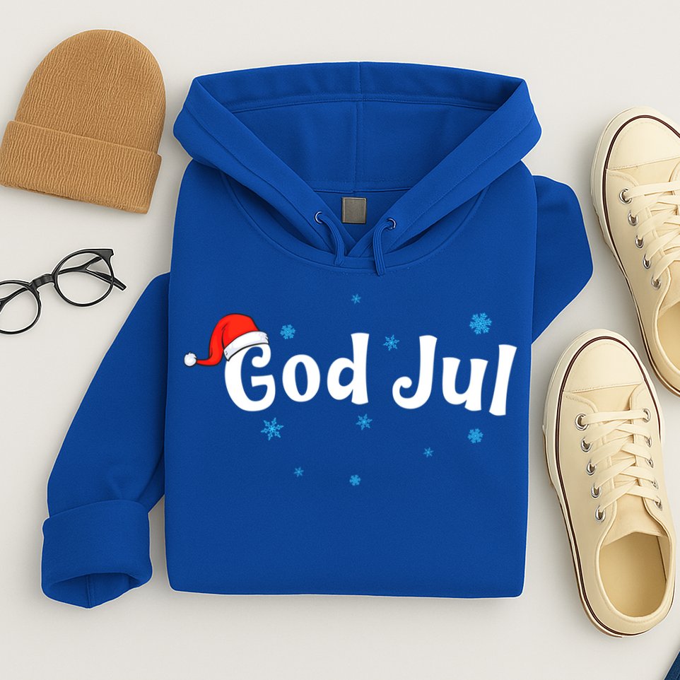 God Jul Swedish Christmas Gift Hoodie