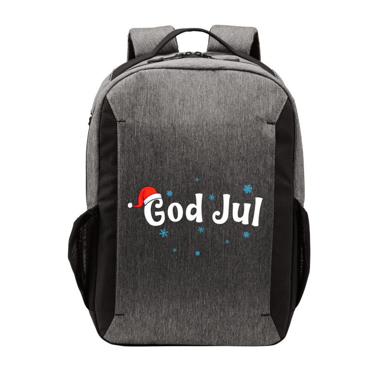 God Jul Swedish Christmas Gift Vector Backpack
