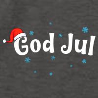 God Jul Swedish Christmas Gift Vector Backpack