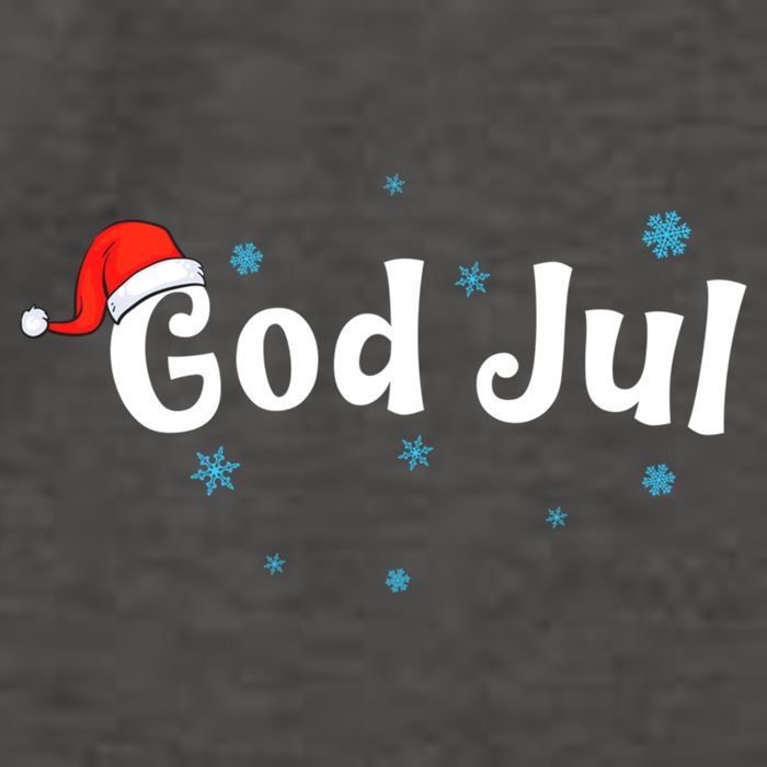 God Jul Swedish Christmas Gift Vector Backpack