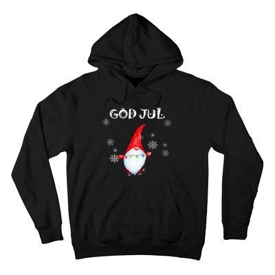 God Jul Scandinavian Swedish Merry Christmas Gnome Hoodie