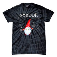 God Jul Scandinavian Swedish Merry Christmas Gnome Tie-Dye T-Shirt