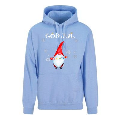 God Jul Scandinavian Swedish Merry Christmas Gnome Unisex Surf Hoodie