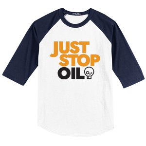 Groom Just Stop Oil Baseball Sleeve Shirt