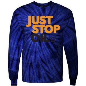 Groom Just Stop Oil Tie-Dye Long Sleeve Shirt