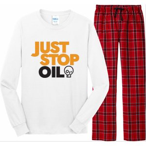 Groom Just Stop Oil Long Sleeve Pajama Set