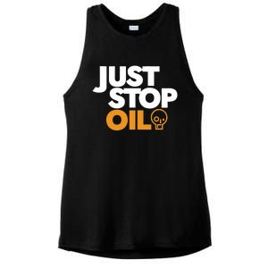 Groom Just Stop Oil Ladies PosiCharge Tri-Blend Wicking Tank