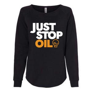 Groom Just Stop Oil Womens California Wash Sweatshirt